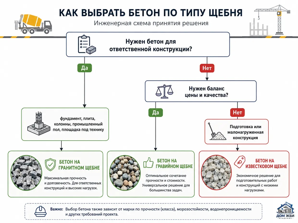 Какой бетон выбрать под разные задачи