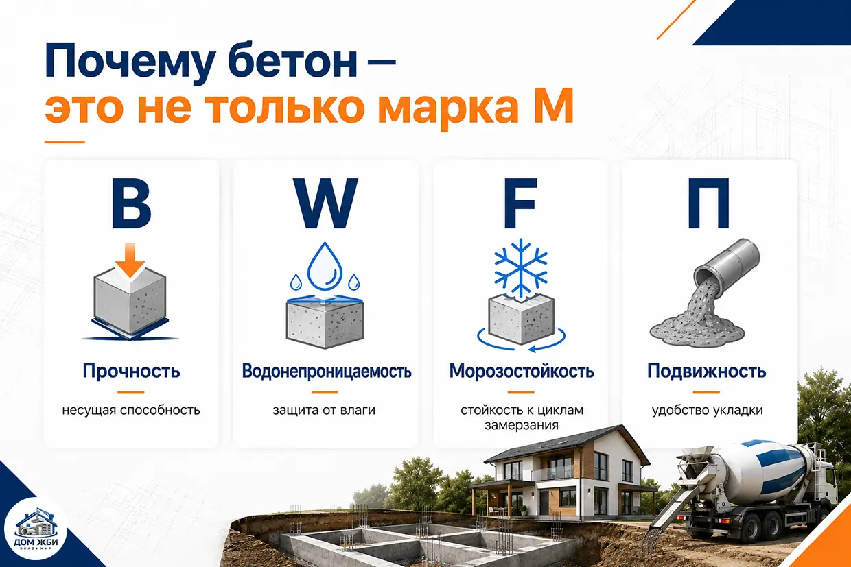 Характеристики бетона