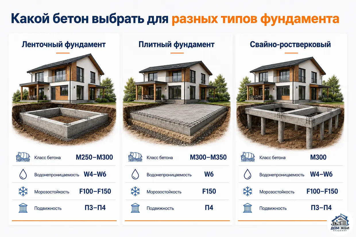 Какой бетон выбрать