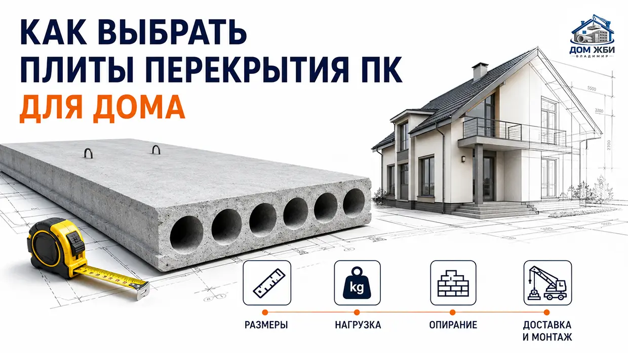 Как выбрать плиты перекрытия ПК для дома: размеры, нагрузка, опирание